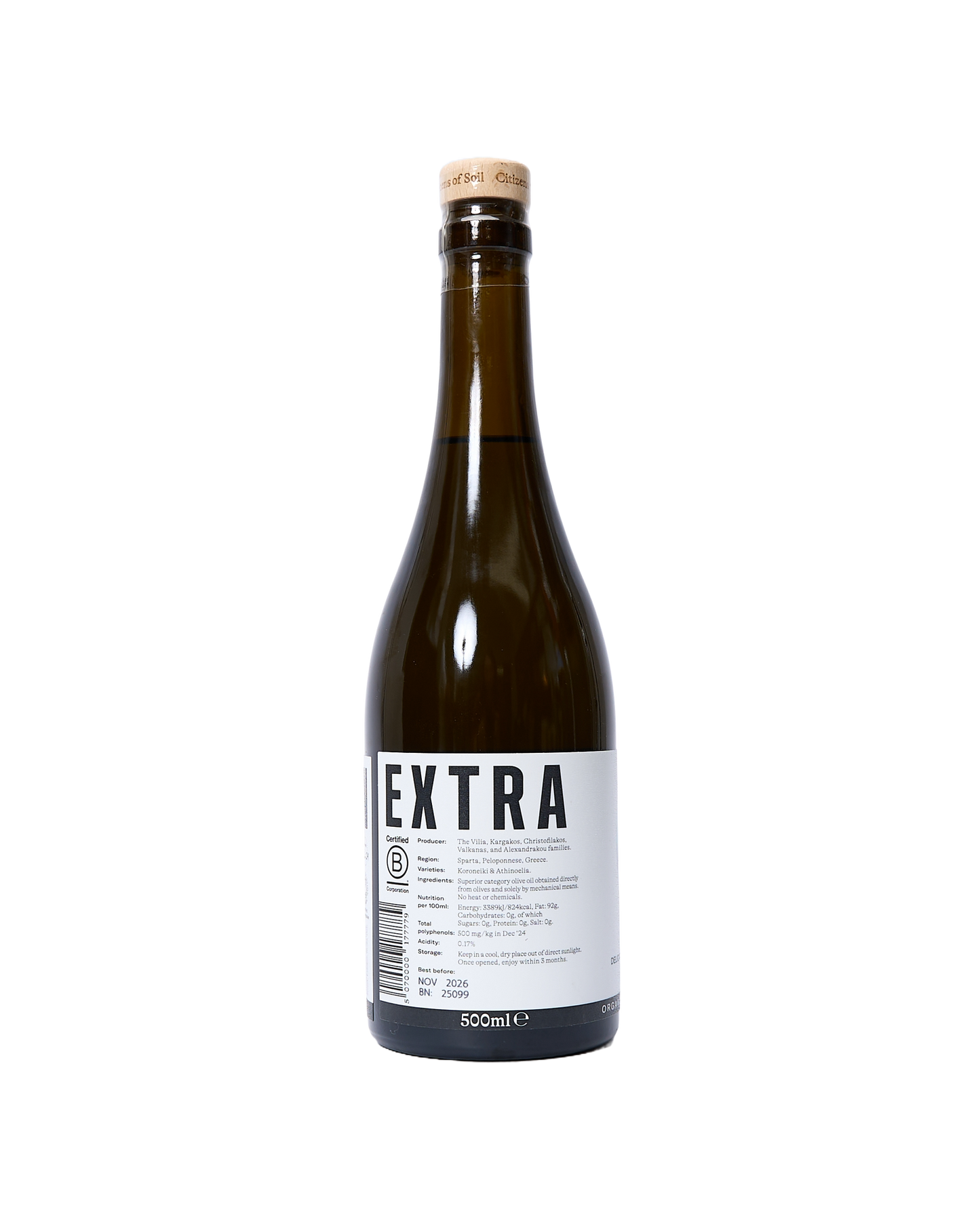 Greek Extra Virgin Olive Oil (500Ml)