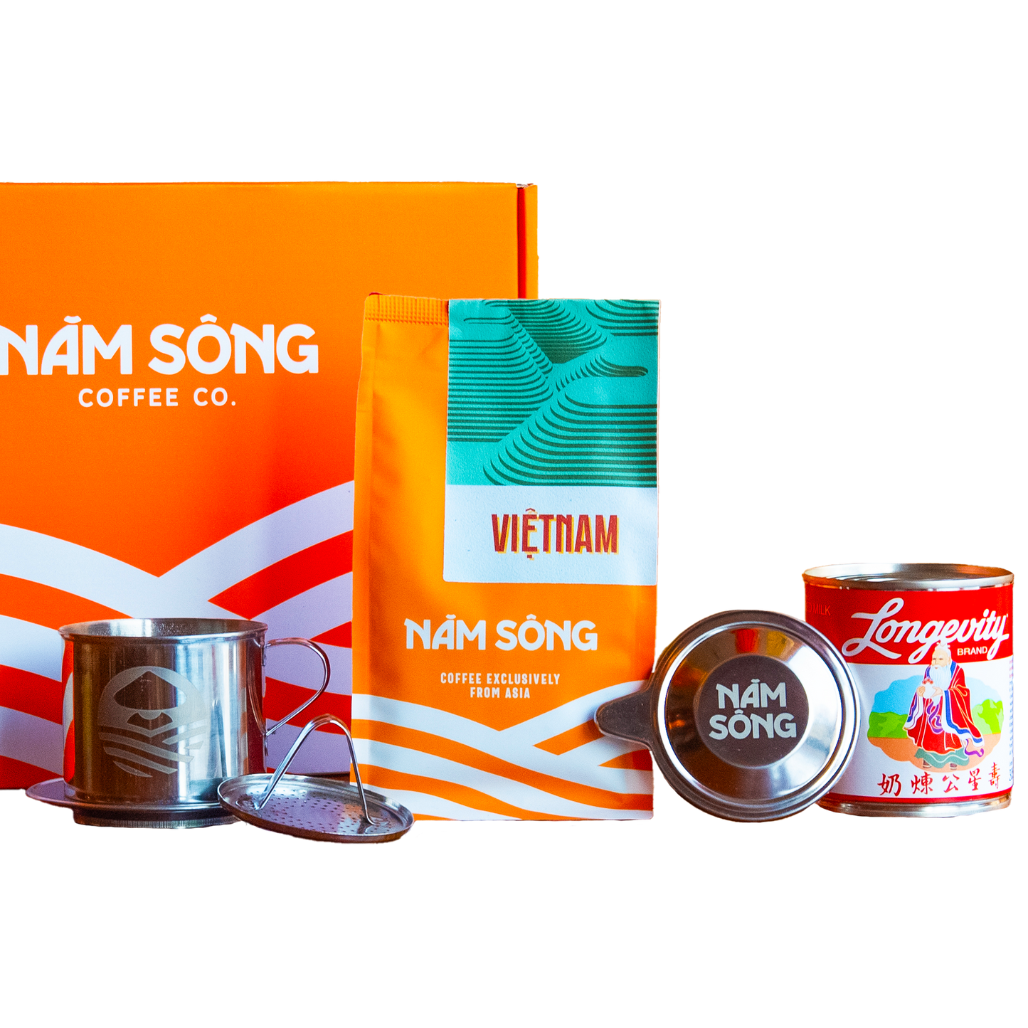 Nam Song Vietnamese Phin Filter Set - Dairy Condensed Milk
