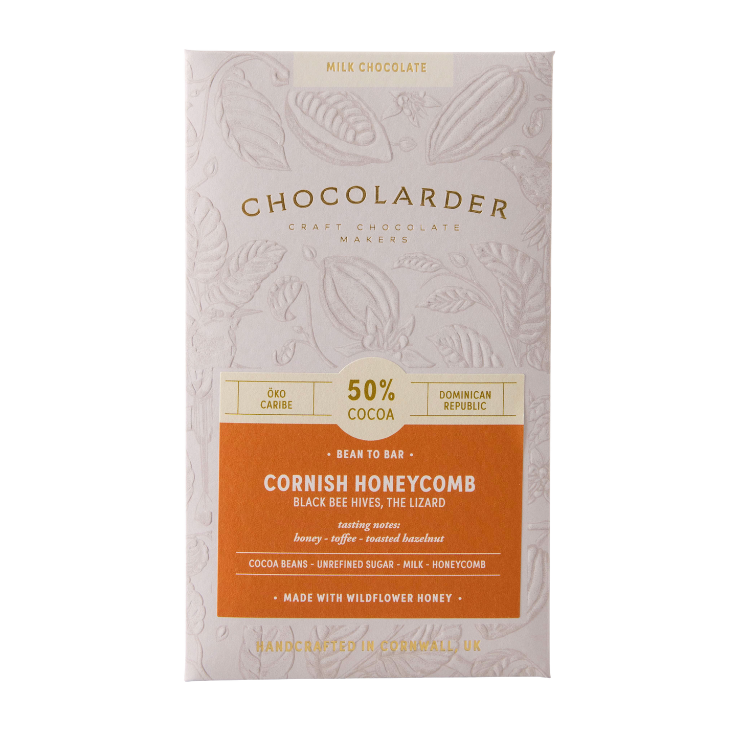 Cornish Honeycomb 50% Milk Chocolate Bar