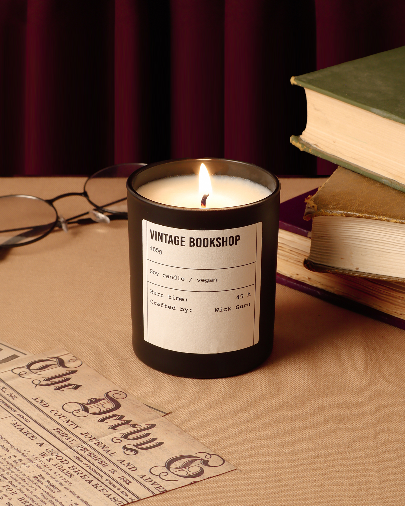 Vintage Bookshop Candle