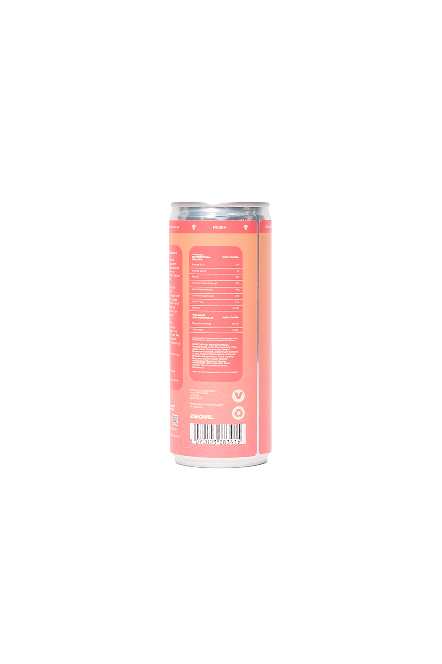 English Elderflower & Pomegranate Adaptogen Soda