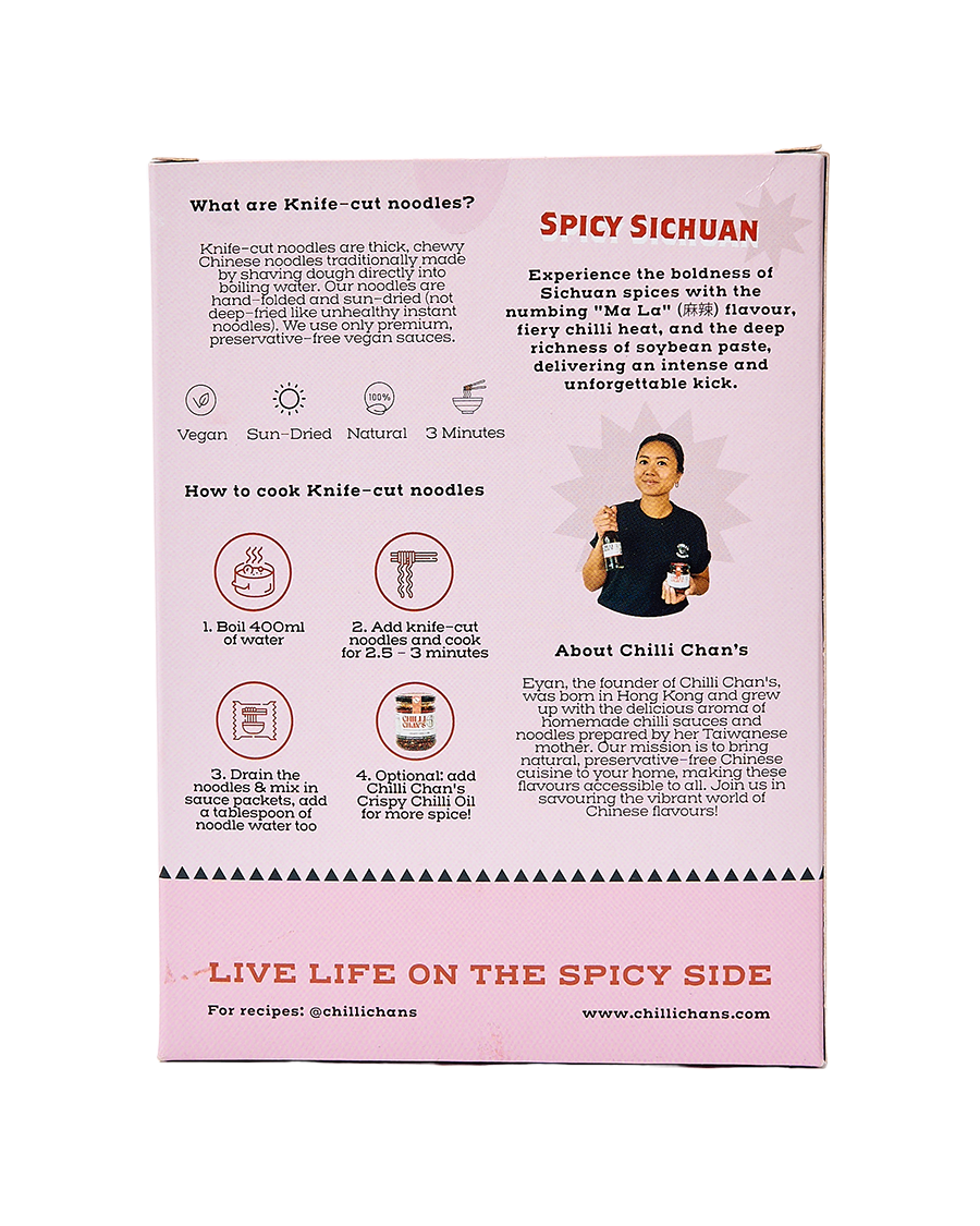 Knife-Cut Spicy Sichuan Instant Noodles