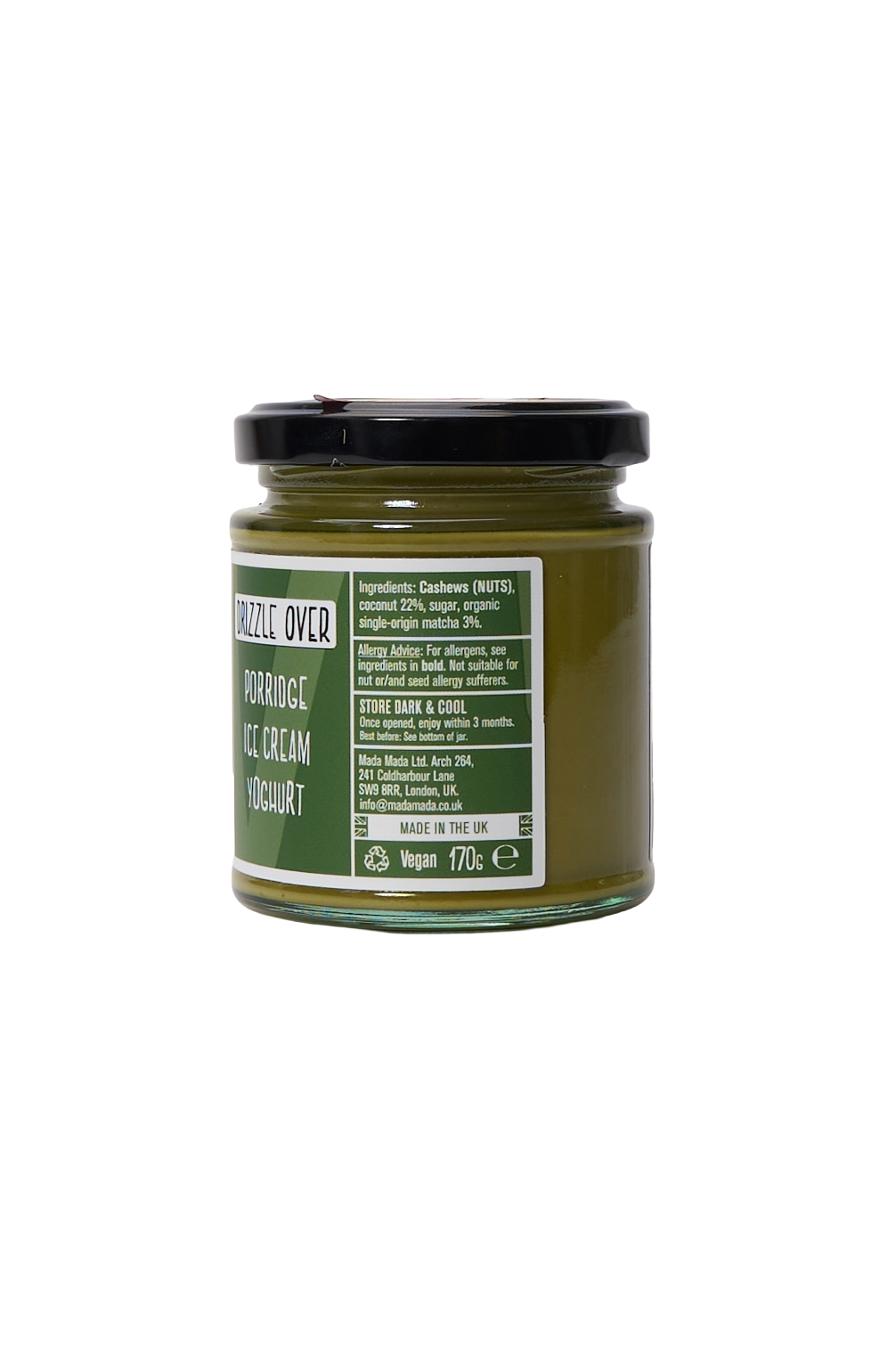 Coconut Matcha Spread