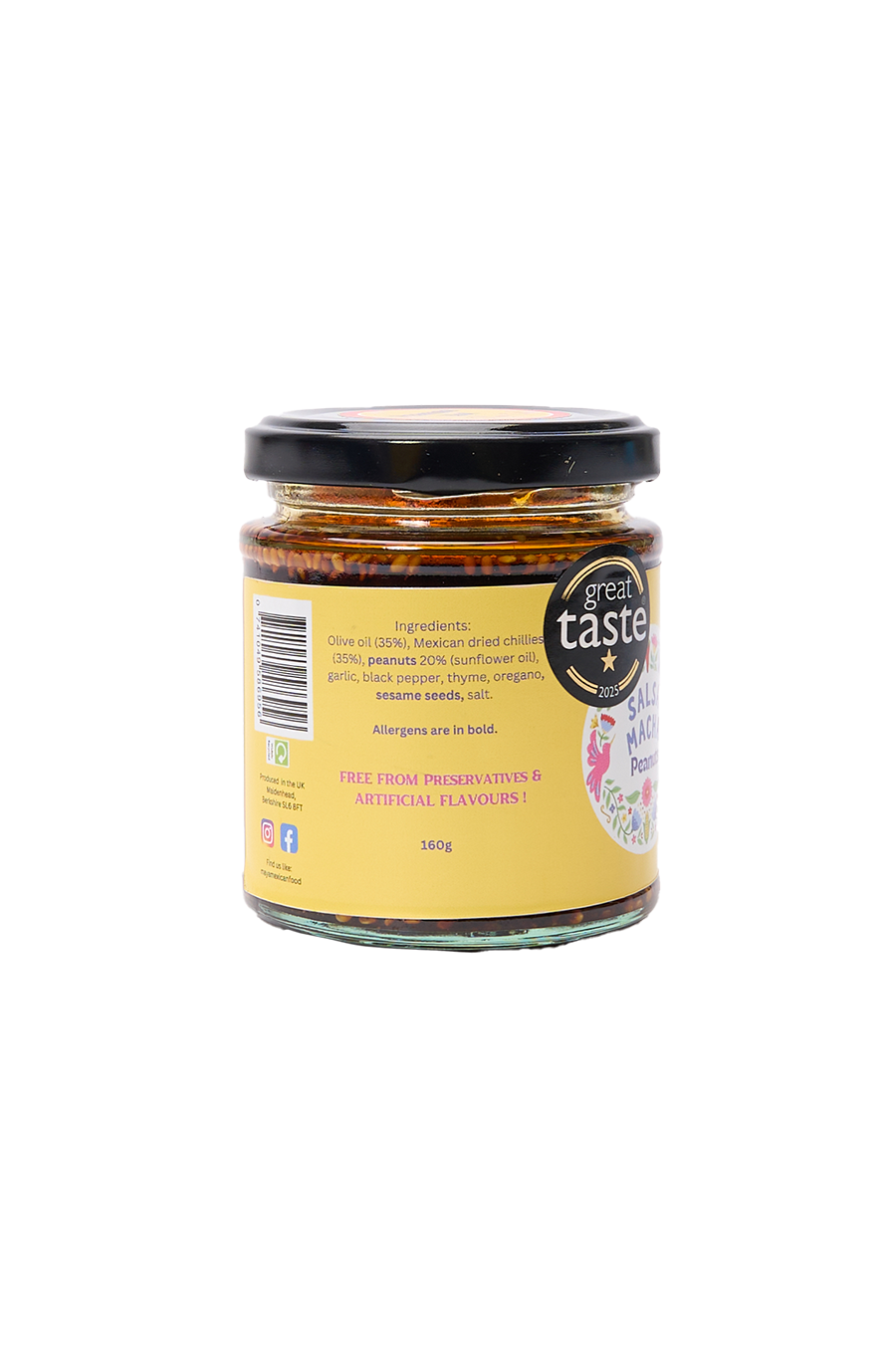 Peanut Salsa Macha with Olive Oil