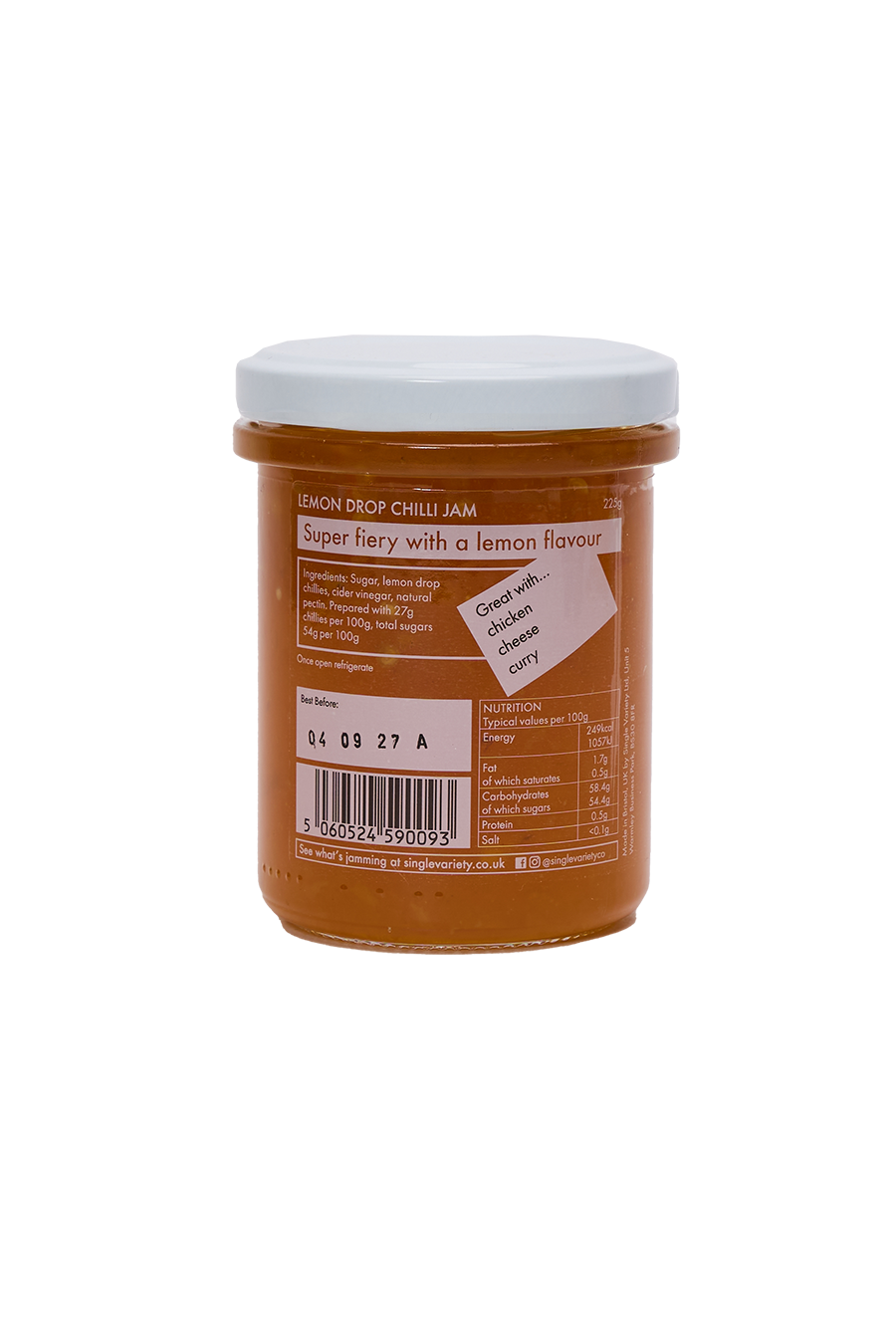 Extra-Spicy Lemon Drop Chilli Jam