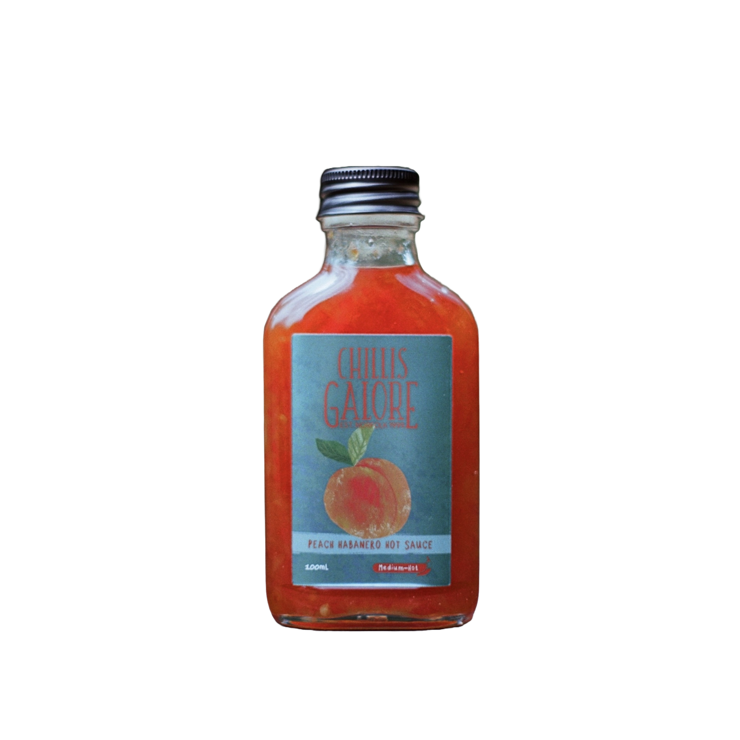 Peach Habanero Hot Sauce (Hot) 100ml