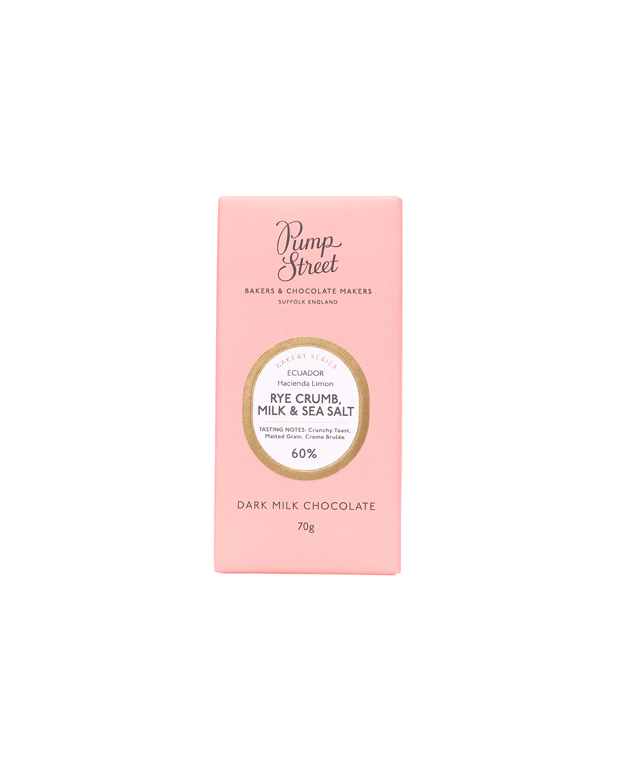 Rye Crumb, Milk & Sea Salt Chocolate Bar 60%