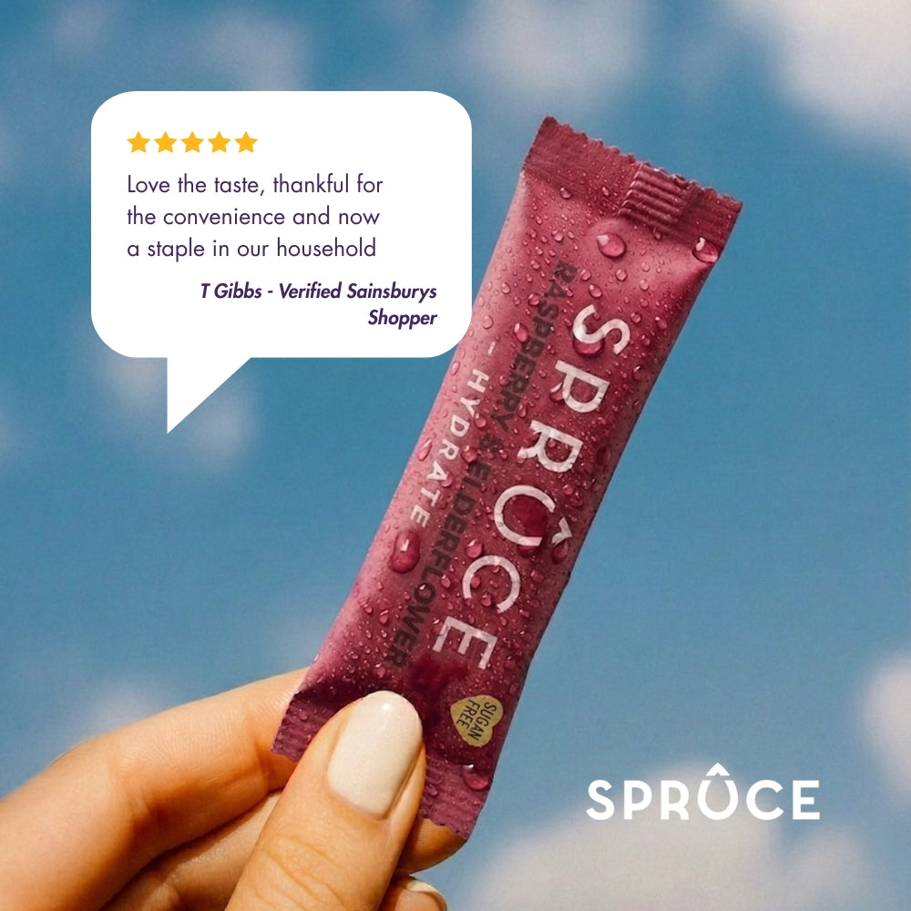 Spruce Raspberry & Elderflower Water Enhancer 12 Pack