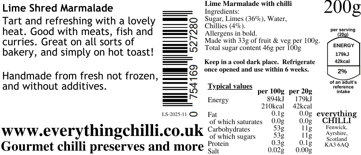 Lime Shred Marmalade