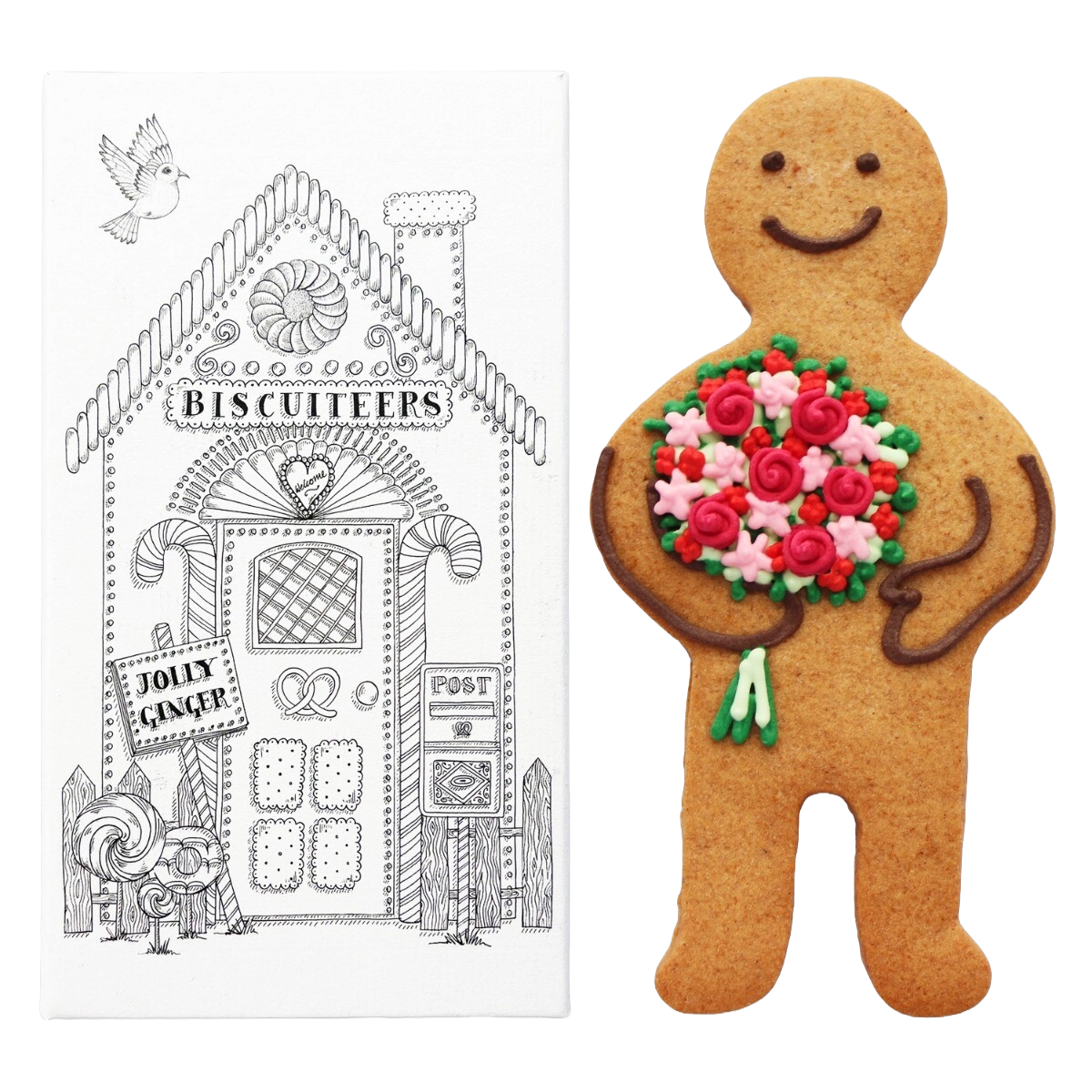 Biscuiteers Hand Iced Fleur jolly ginger