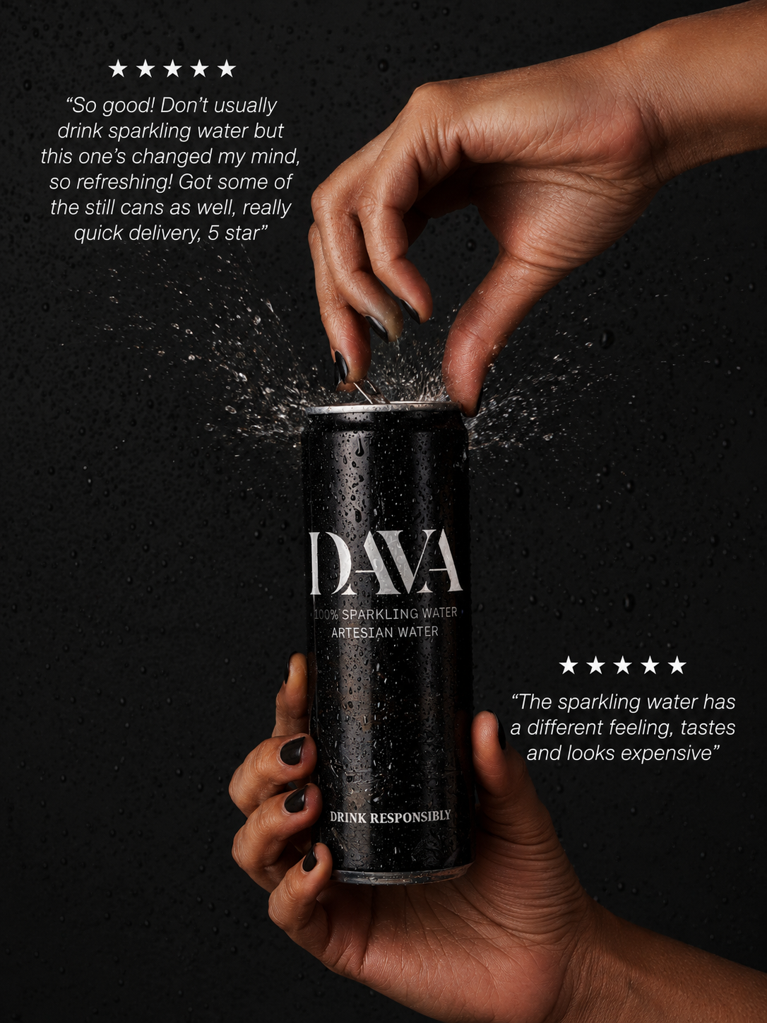 Dava Water Sparkling - 24 Pack