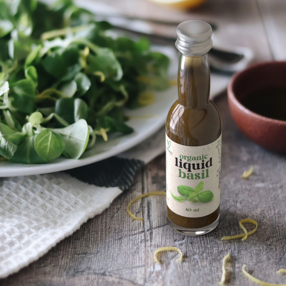 Organic Liquid Herb Basil, 12 x 40ml