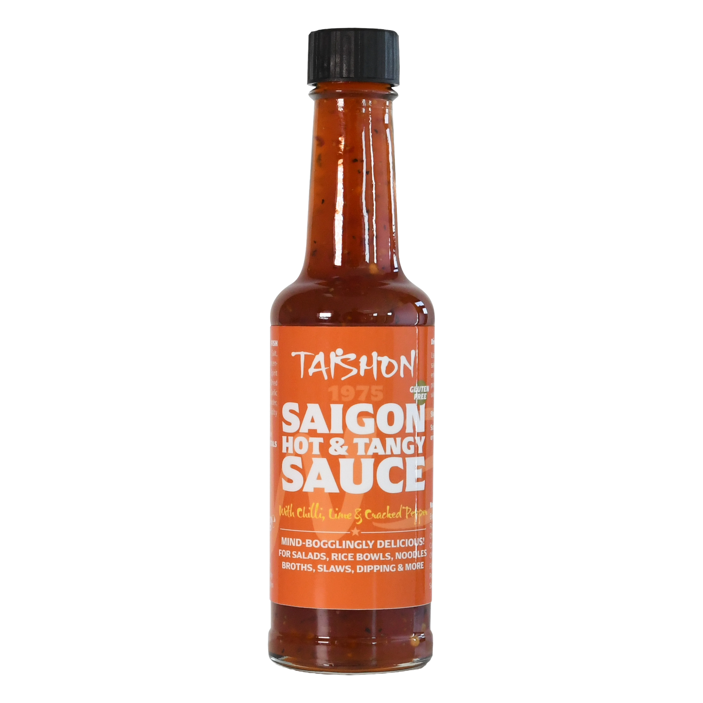 TAISHONS 1975 SAIGON HOT AND TANGY SAUCE WITH CHILLI LIME AND CRACKED PEPPER