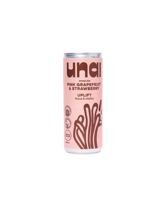UPLIFT: Grapefruit-Strawberry Adaptogenic Soda