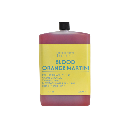 Blood Orange Martini Letterbox Cocktail
