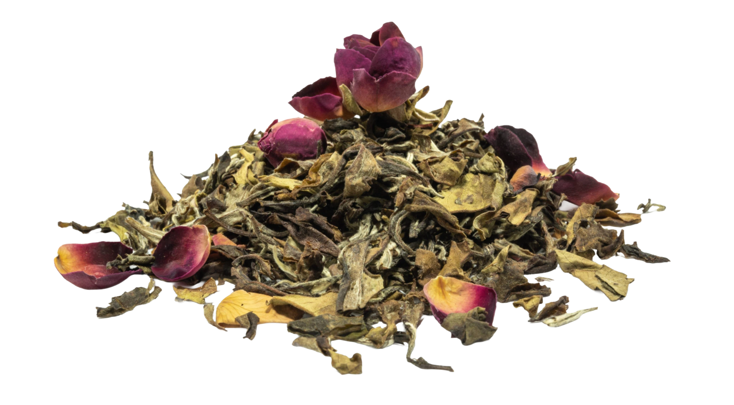 White Tea with Rose Buds