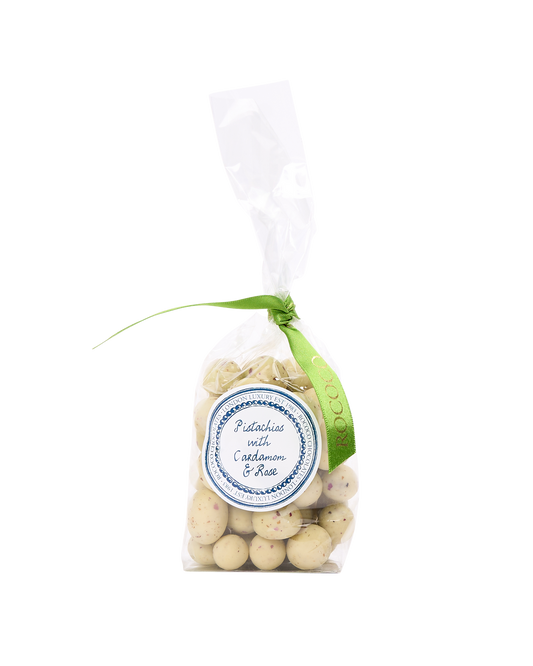 Cardamom & White Chocolate Covered Pistachios