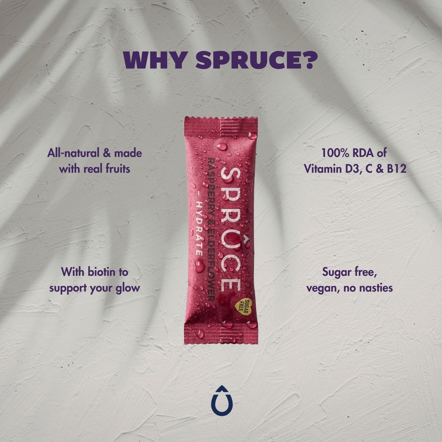 Spruce Raspberry & Elderflower Water Enhancer 12 Pack