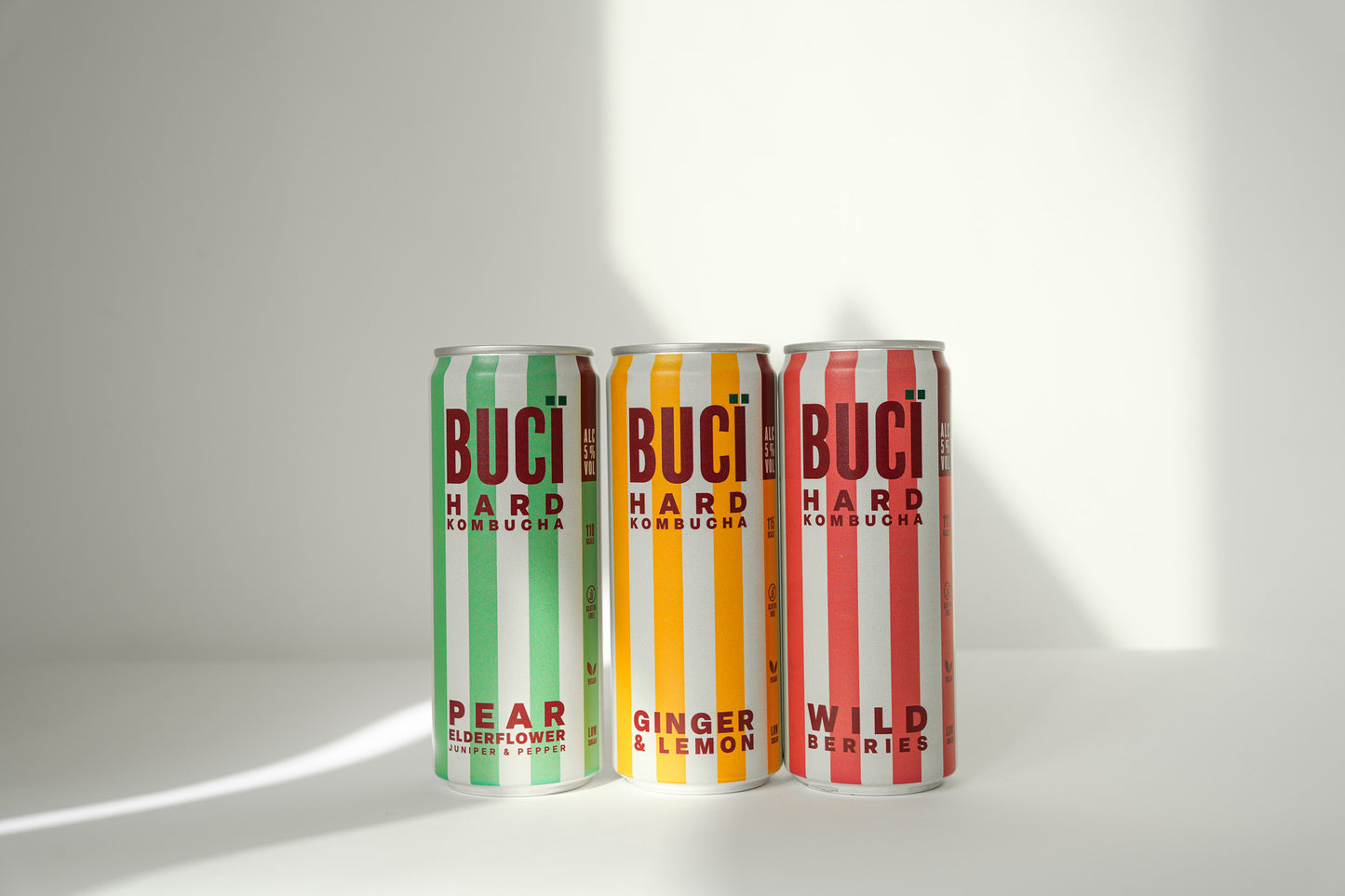 Ginger & Lemon Hard Kombucha - 12 x 330ml Cans | 5% ABV