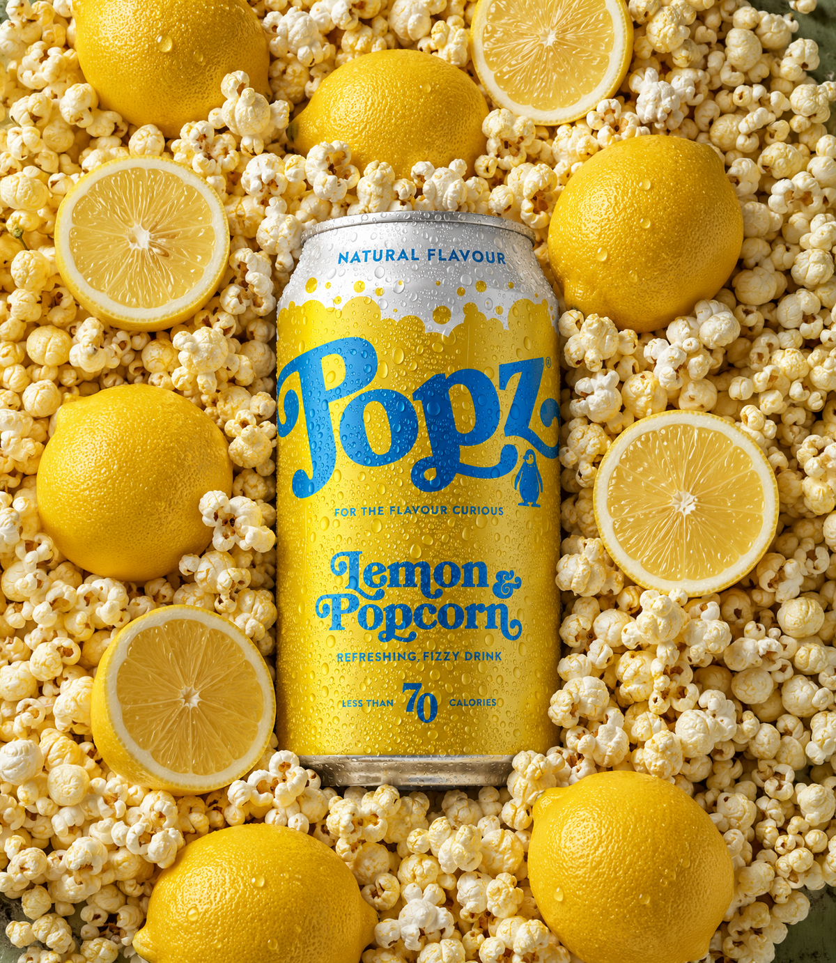 Lemon Popcorn Fizzy Drink (12 cans)