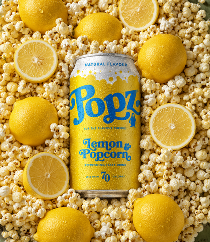 Lemon Popcorn Fizzy Drink (12 cans)
