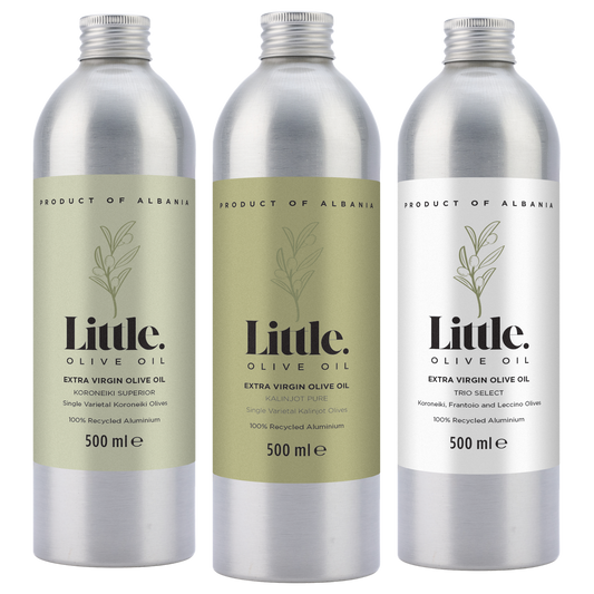 Little Olive Oil Recyclable Aluminium Bottles Bundle
