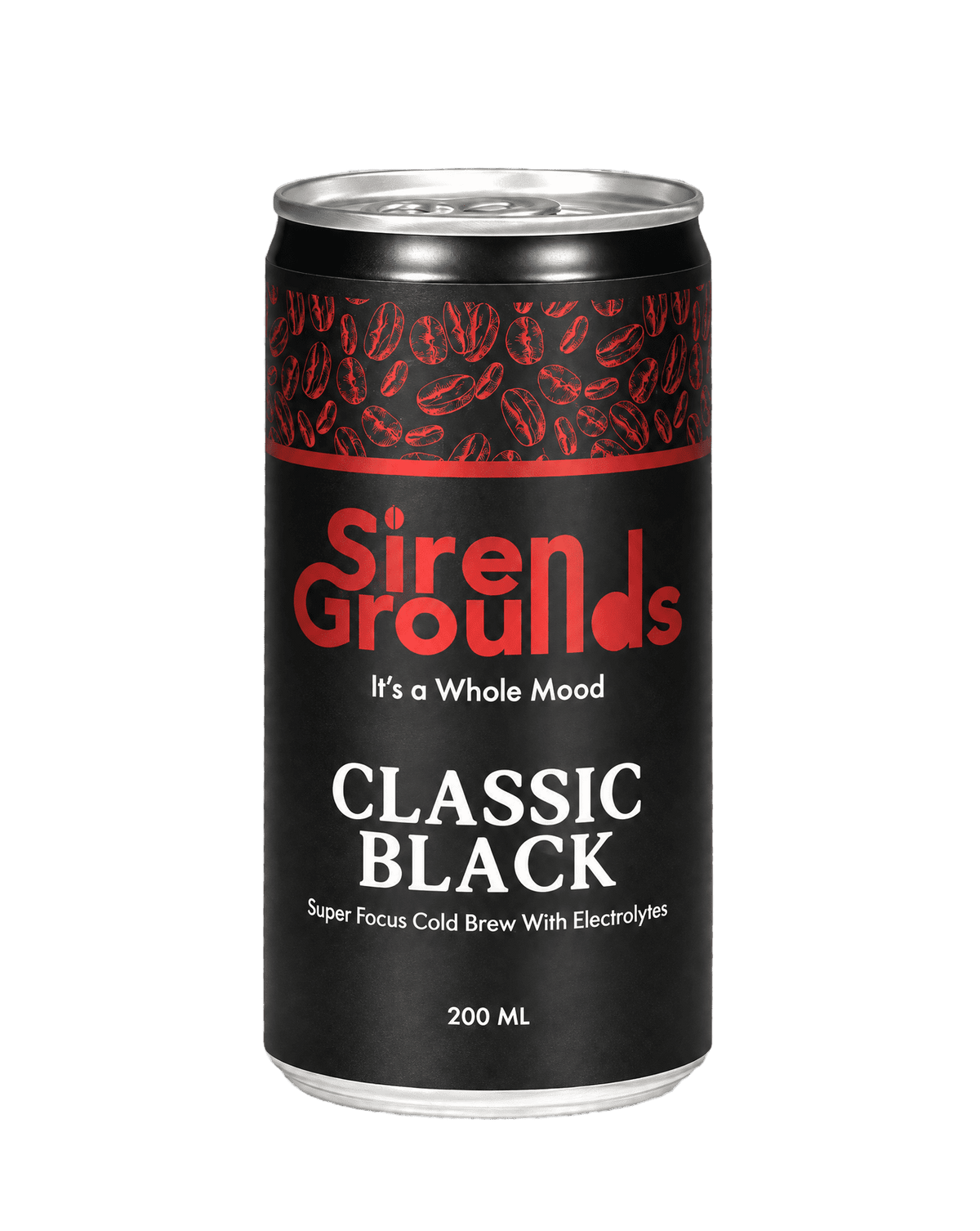Siren Grounds Classic Black Cold Brew + Electrolytes 12 Pack