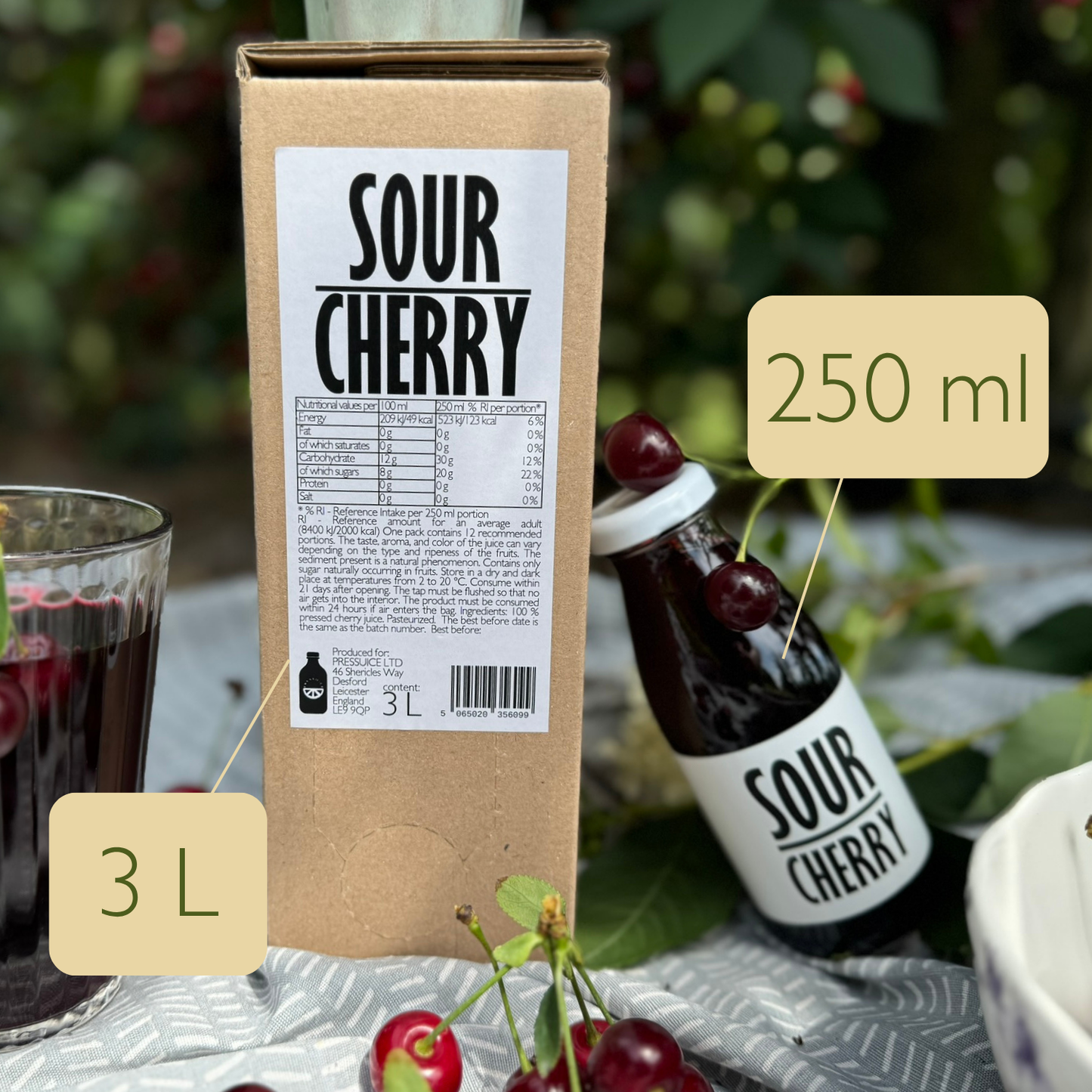 Cherry Juice 100% 3L