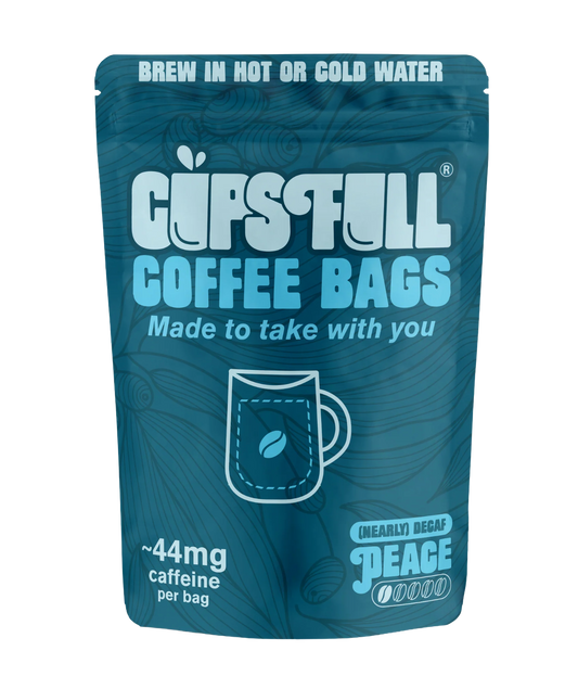 PEACE 10x speciality coffee bags ready to brew (hot or cold)