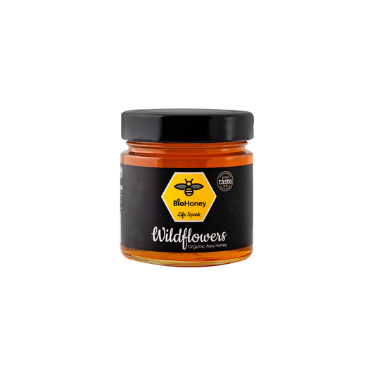 Award Winning Great Taste Organic Raw Honey Wildflowers 300g Honey