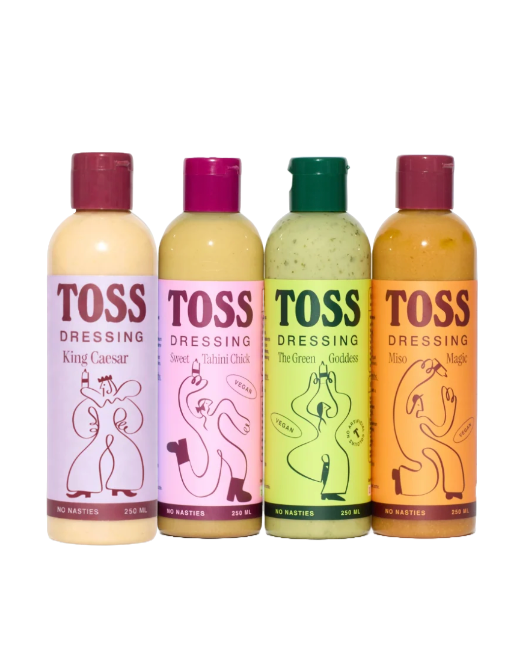 TOSS Dressings Fab Four