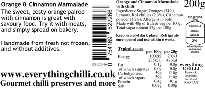 Orange & Cinnamon Chilli Marmalade