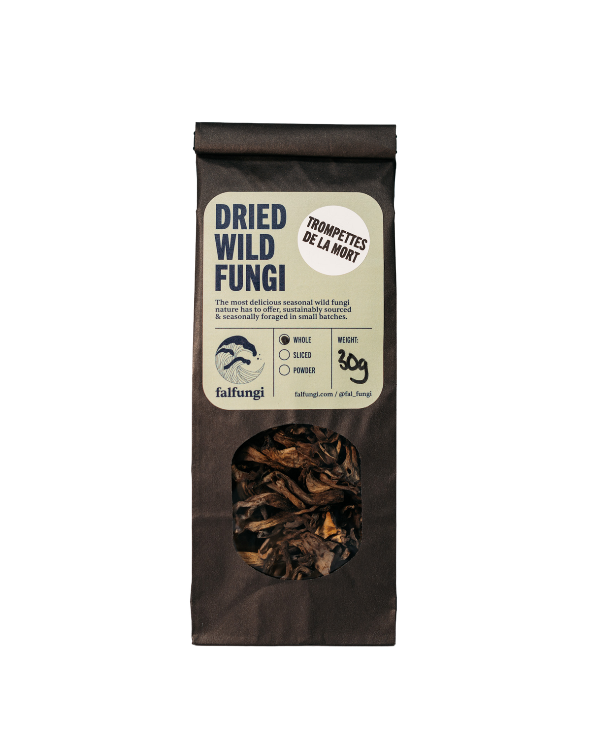Dried Wild Fungi - Trompettes de la Mort