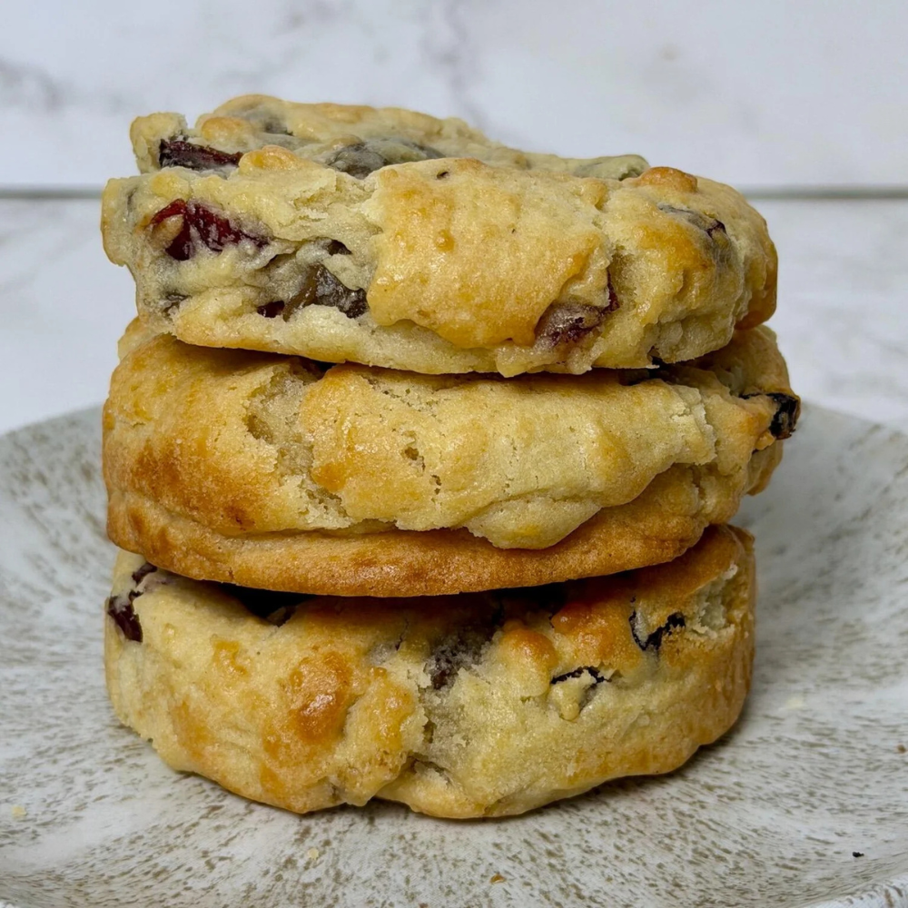 Cranberry Toasted White Chocolate Cookies