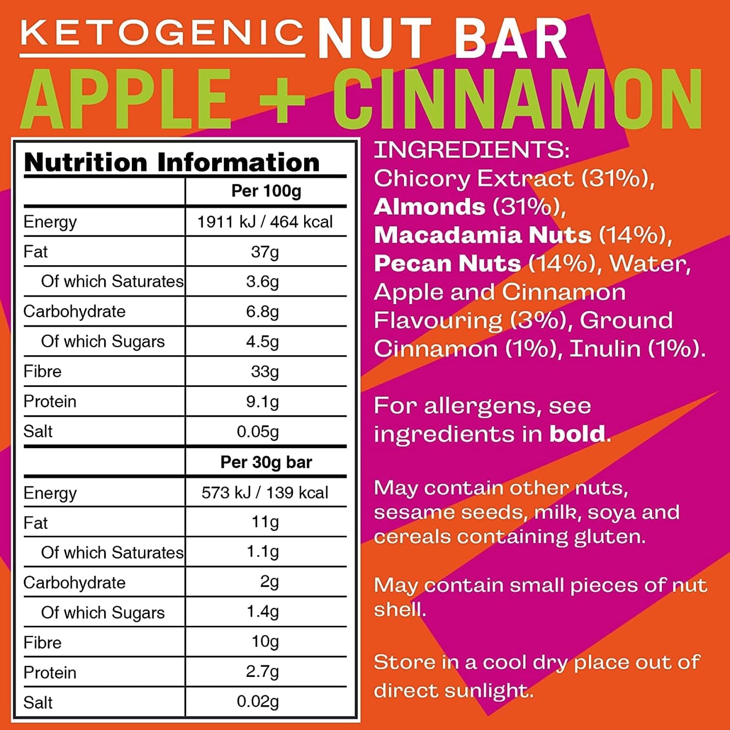 Apple + Cinnamon Keto Bar