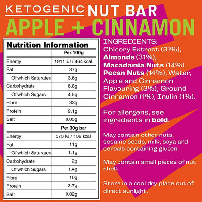 Apple + Cinnamon Keto Bar