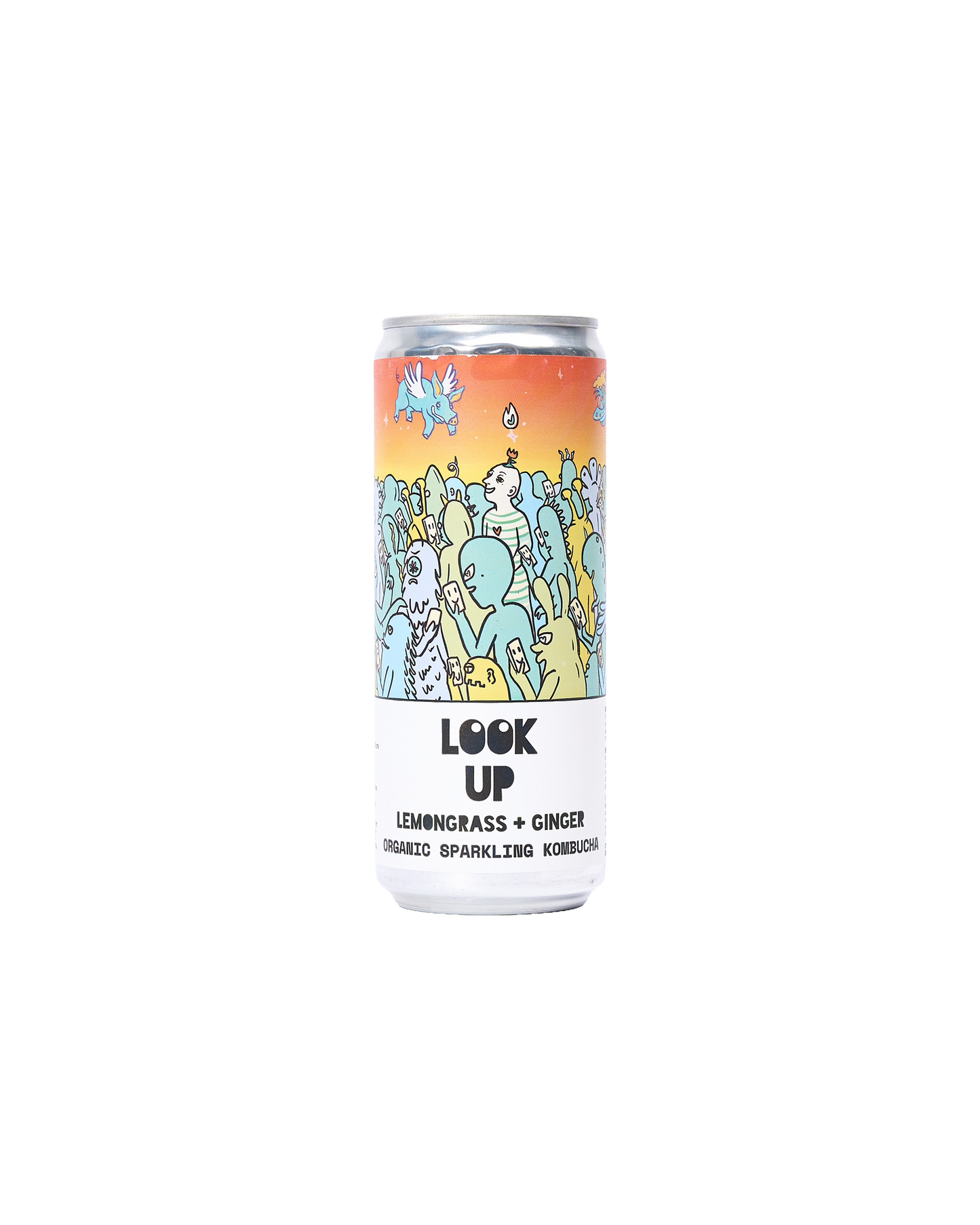 Look Up: Lemongrass & Ginger Organic Kombucha Soda