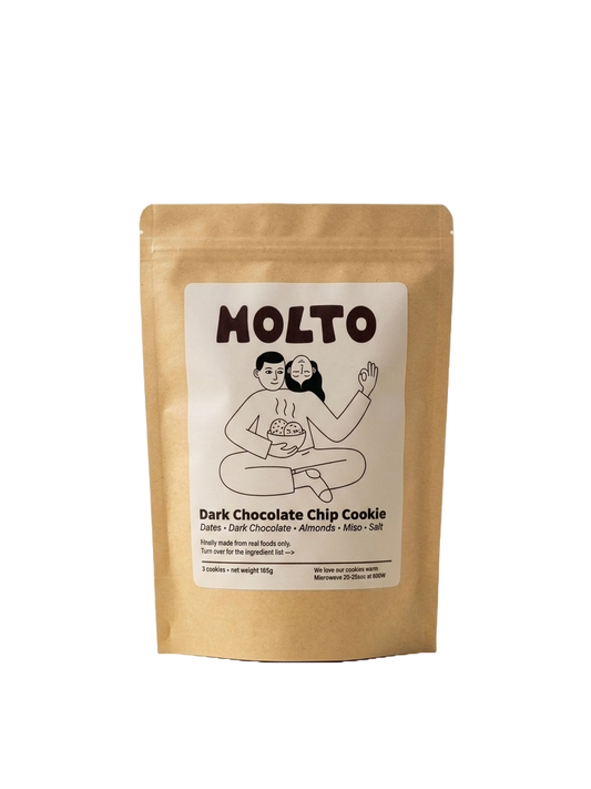 MOLTO - Three Ready to Eat Dark Chocolate Chip Cookies