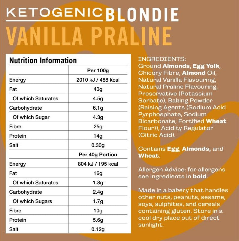 Vanilla Praline Keto Blondie