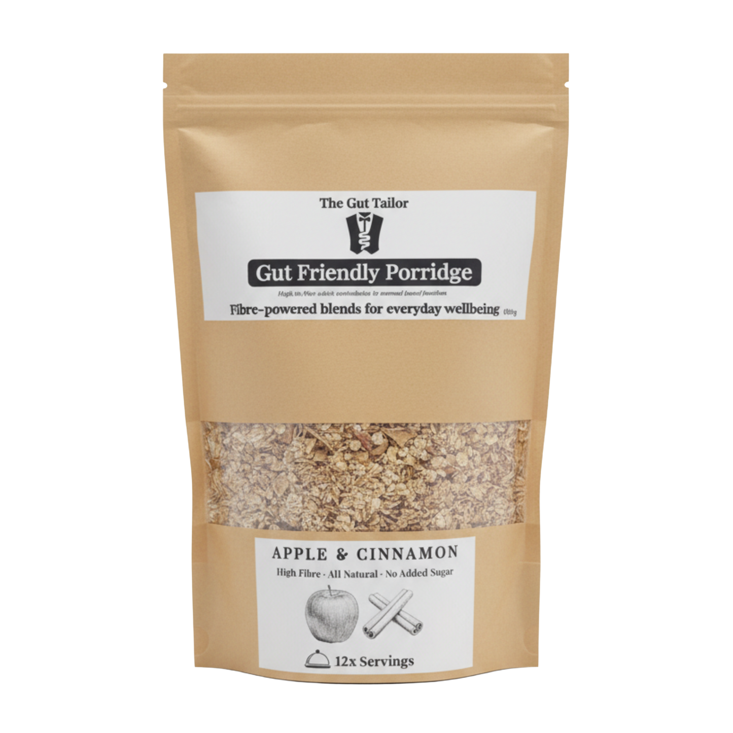 Gut Friendly Porridge (12 portions) - Apple & Cinnamon
