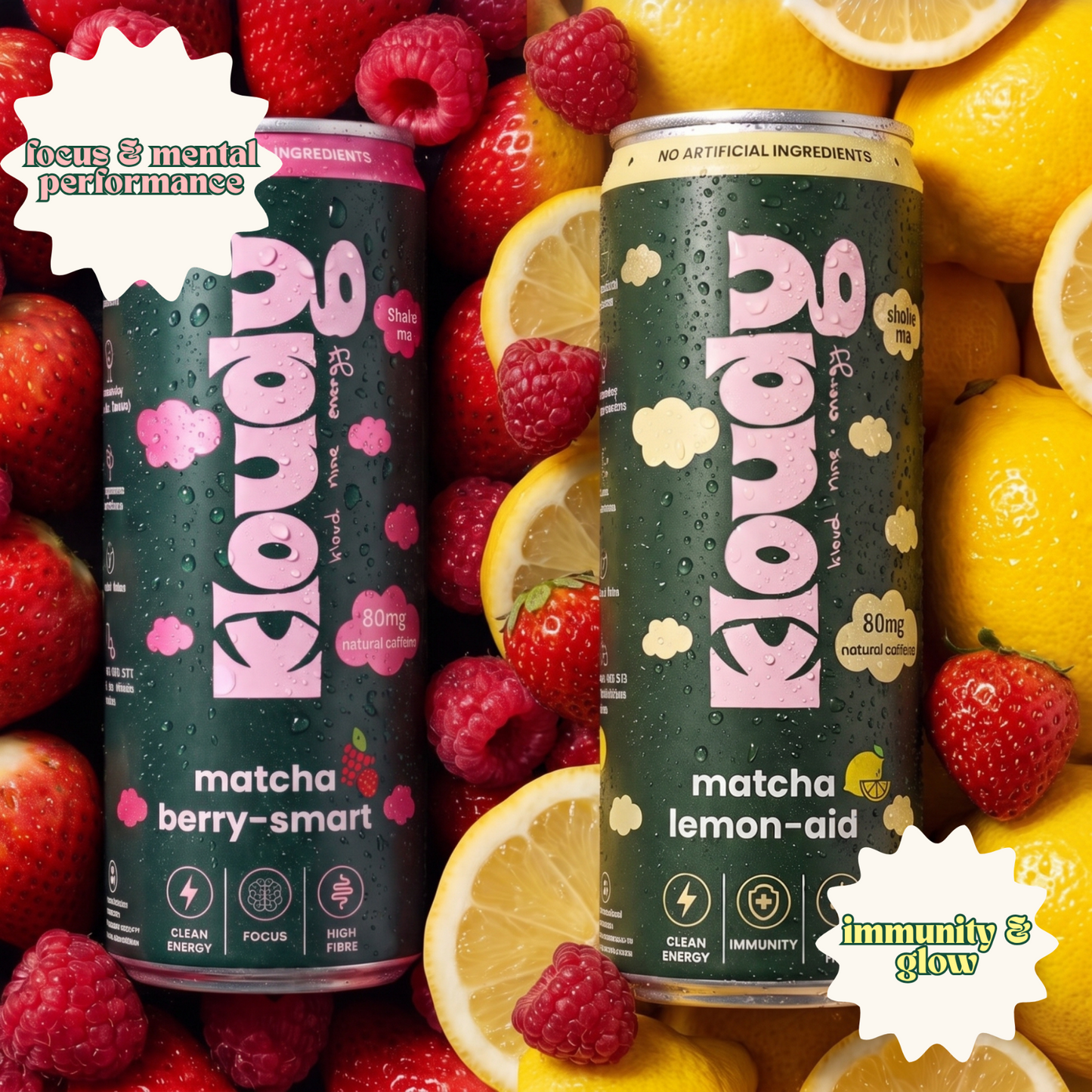 Kloudy Matcha Variety Pack - Healthy Matcha Energy Dirnk