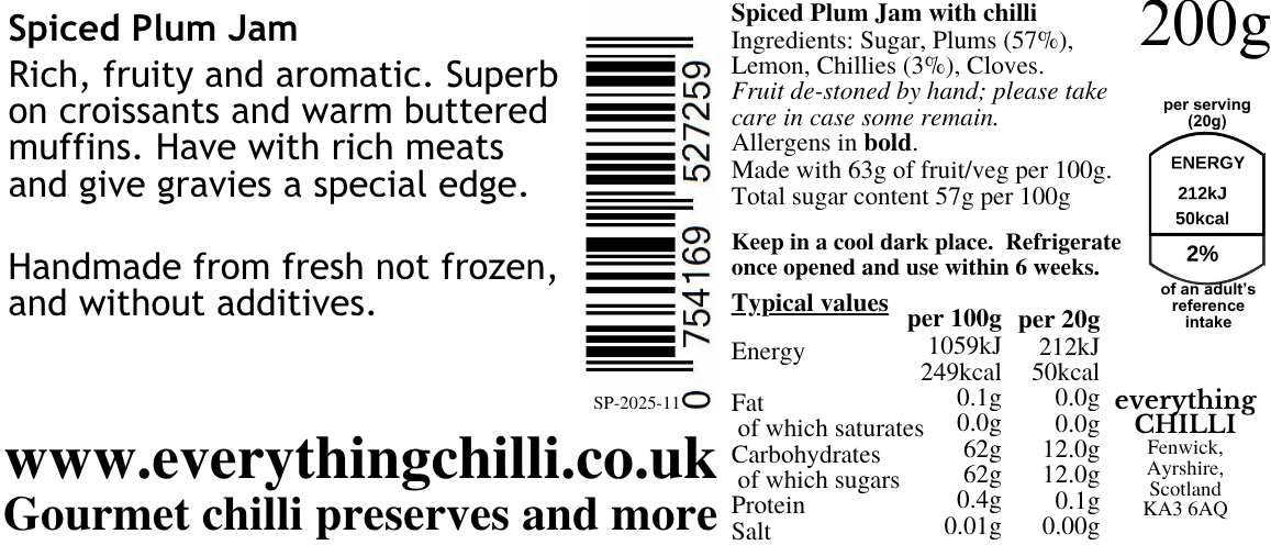 Spiced Plum Jam