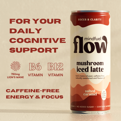 Salted Caramel Mushroom Iced Latte