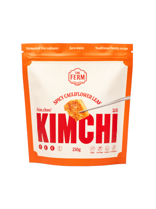 Spicy Cauliflower Leaf Kimchi