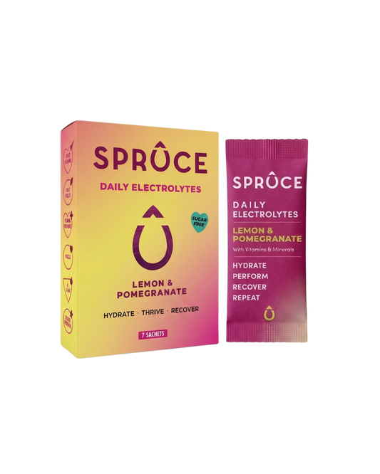 Spruce Daily Electrolyte Lemon & Pomegranate 7 Pack