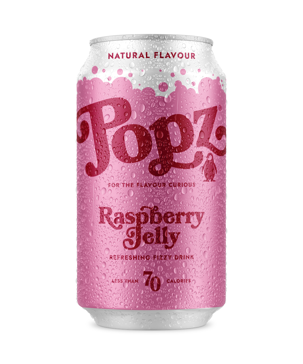 Raspberry Jelly Fizzy Drink (12 cans)