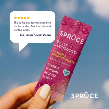 Spruce Daily Electrolyte Lemon & Pomegranate 7 Pack
