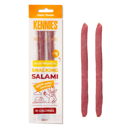 Kennies – Classic Snacking Salami – 12x30g
