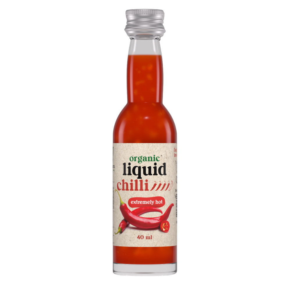 Organic Liquid Herb Extremely Hot Chilli, 12 x 40ml