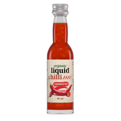 Organic Liquid Herb Extremely Hot Chilli, 12 x 40ml